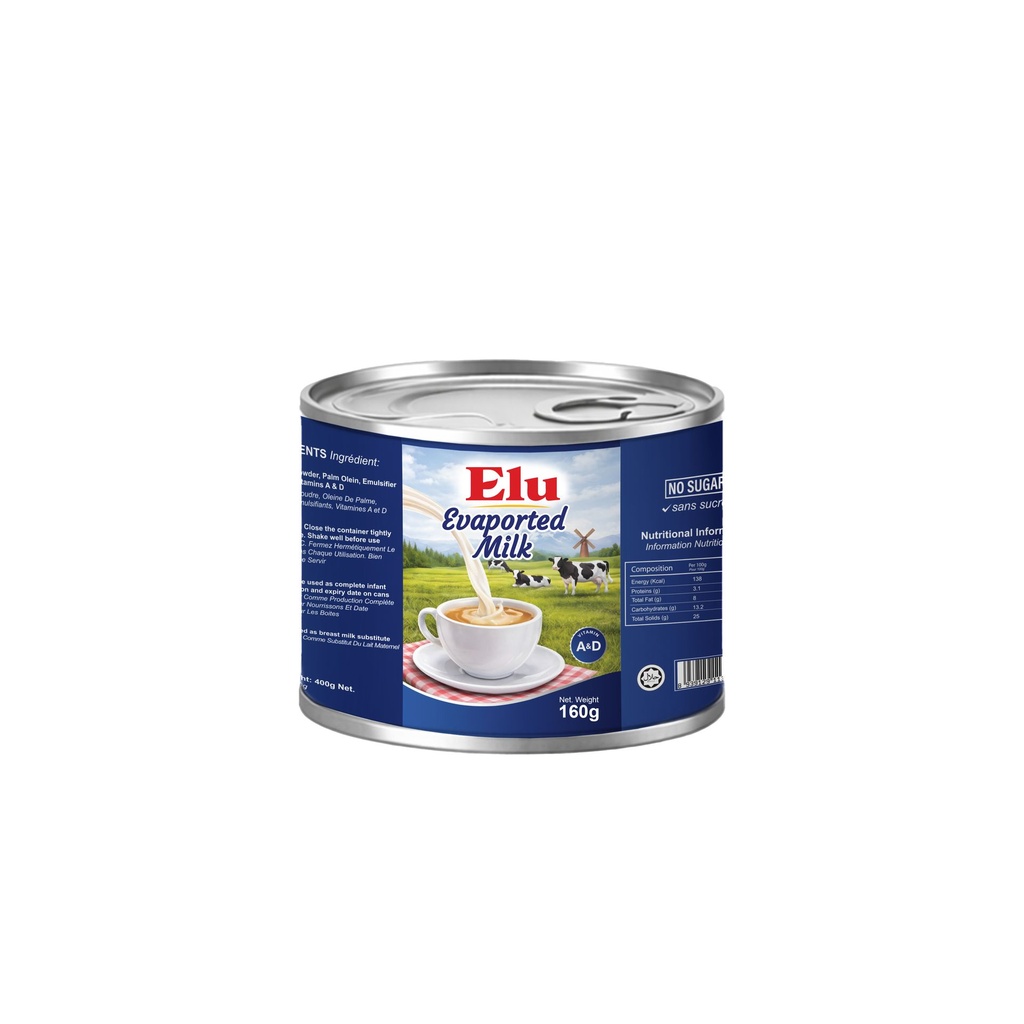 Elu Evaporated Milk - 160G